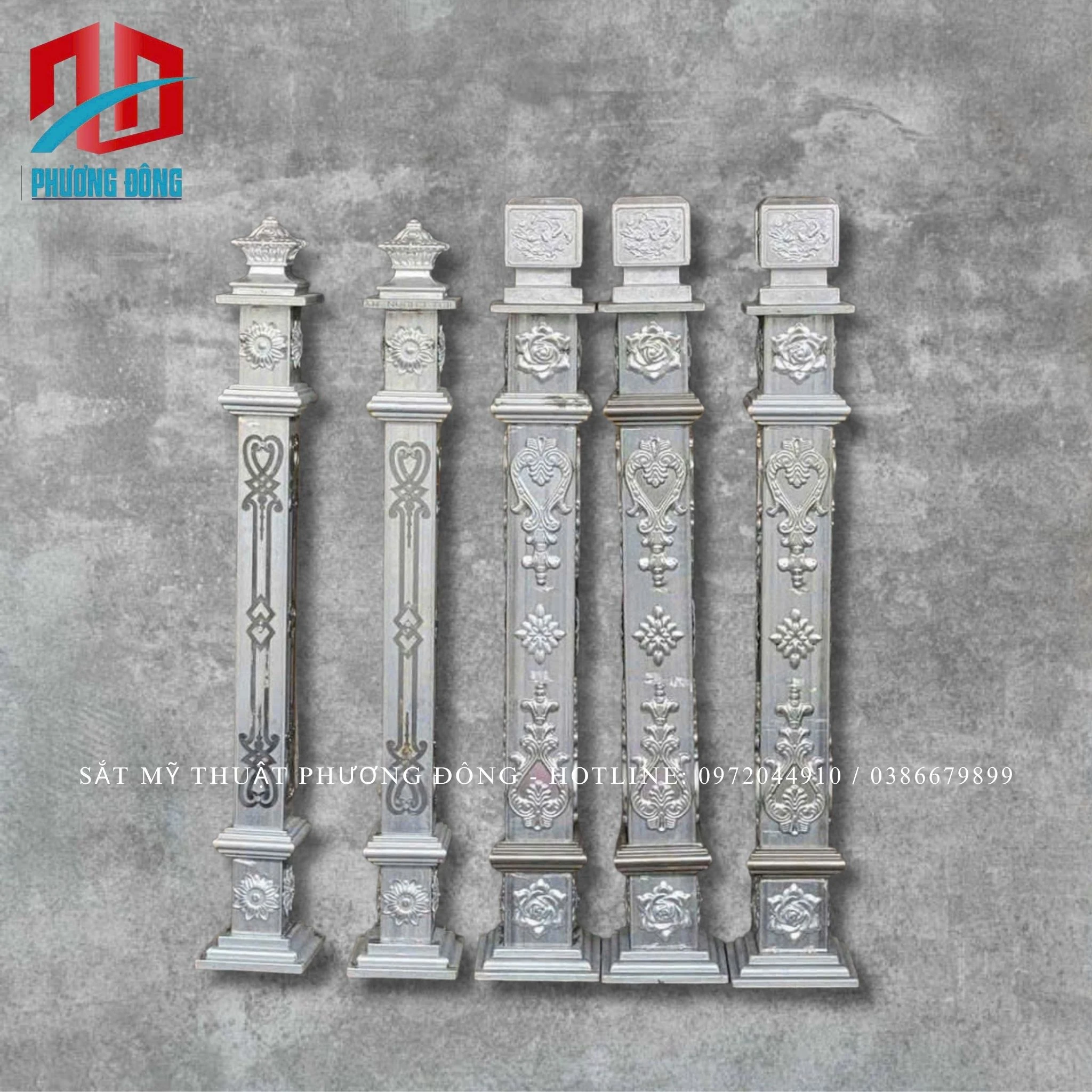 Trụ cầu thang, ban công