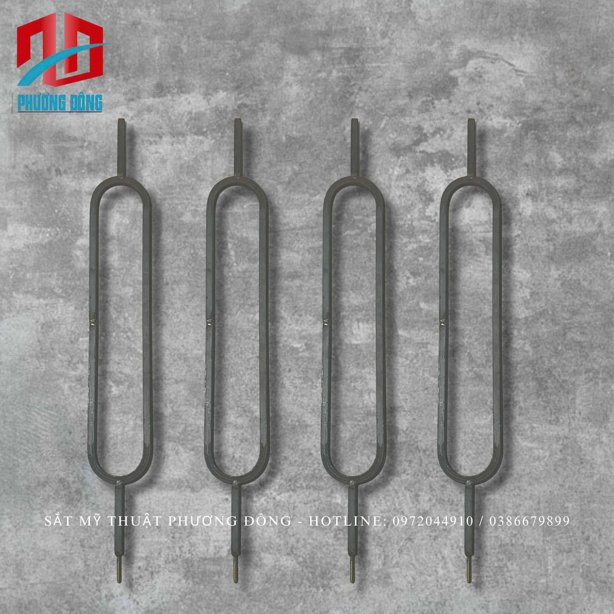 Thanh con tiện Oval sắt đặc